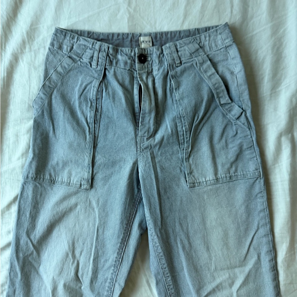 LA VIE light blue and white pants